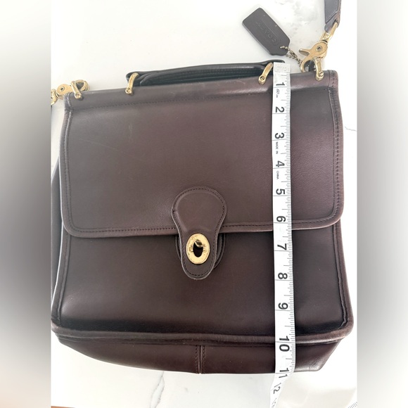 Vintage Coach 9927 Leather Willis mahogany/brown - Picture 14 of 16